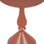 Βοηθητικό τραπέζι Lalou pakoworld μέταλλο σε απόχρωση terracotta Φ40x55εκ - Image 4