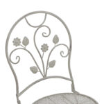 Τραπεζαρία Abriel pakoworld σετ 3τεμ μέταλλο σε αντικέ γκρι απόχρωση - Image 6