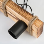 Φωτιστικό οροφής τρίφωτο PWL-1027 pakoworld Ε27 φυσικό-μαύρο 48.5x10x47εκ - Image 4