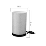 Επιτραπέζιο φωτιστικό Fana pakoworld ύφασμα σε μπεζ απόχρωση Φ14x21εκ - Image 3