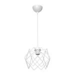 Φωτιστικό οροφής E27 μονόφωτο Teeby pakoworld μέταλλο σε λευκή απόχρωση Φ22x17εκ