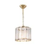 Φωτιστικό οροφής μονόφωτο Lavina pakoworld Ε27 σε χρυσή απόχρωση Φ20x20εκ - Image 3