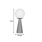 Επιτραπέζιο φωτιστικό Seziko pakoworld Ε27 καρυδί Φ15x37εκ - Image 2