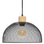 Φωτιστικό οροφής μονόφωτο Sam pakoworld Ε27 μαύρο Φ30x22