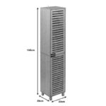 Ντουλάπι-στήλη τοίχου Sicela pakoworld σε φυσική απόχρωση 33x28x168εκ - Image 5