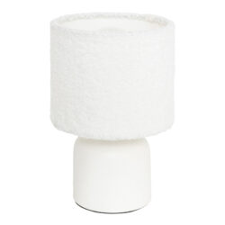 Επιτραπέζιο φωτιστικό Jela pakoworld σε λευκή απόχρωση Φ14x22εκ