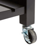 Τρόλεϊ-Ραφιέρα Claude pakoworld mdf μαύρο - φυσικό 58x48x87.5εκ - Image 3