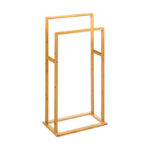 Κρεμάστρα πετσετών δαπέδου Dasmal pakoworld μπαμπού σε φυσική απόχρωση 42x24.2x81.5εκ