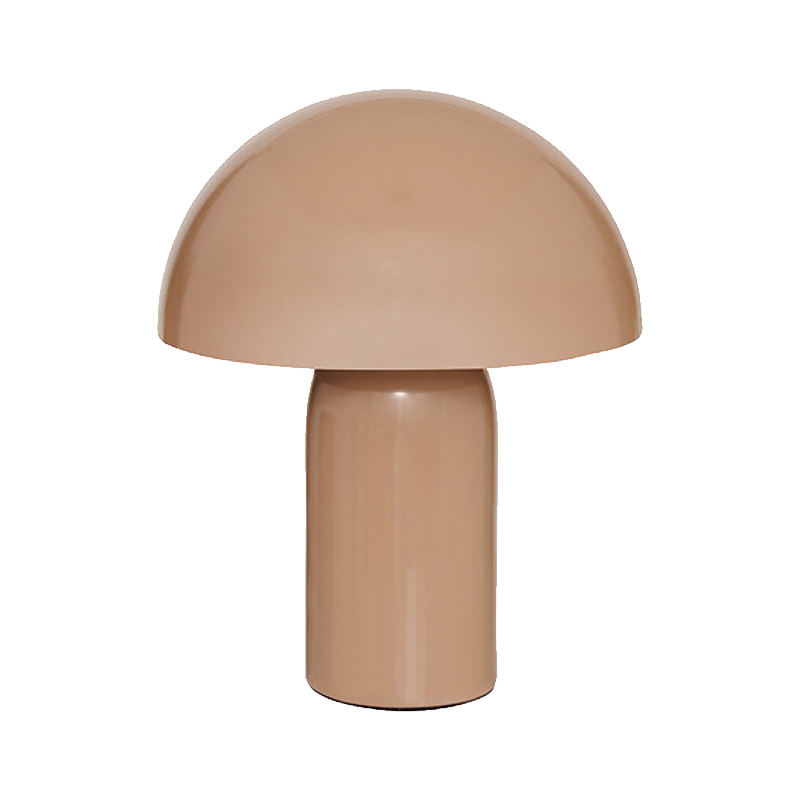 199-000690 Επιτραπέζιο φωτιστικό Mushi pakoworld μέταλλο μπεζ Φ20x24