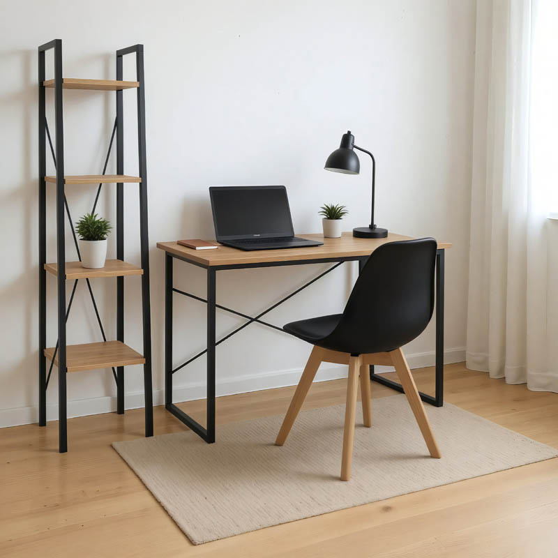 200-000503 Φοιτητικό πακέτο επίπλων γραφείου Zayin-Ramon-Gaston I pakoworld σετ 3 τμχ