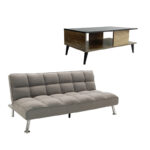 Φοιτητικό πακέτο επίπλων σαλονιού Smooth pakoworld σετ 2τεμ - Image 2