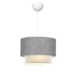 Φωτιστικό οροφής Fersa pakoworld γκρι-λευκό Φ30x20εκ