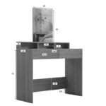 Τουαλέτα κρεβατοκάμαρας Frentsel pakoworld σε sonoma απόχρωση 100x40x140εκ - Image 7