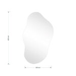 Καθρέπτης Ιrregular 2 pakoworld 35x1x60εκ - Image 3