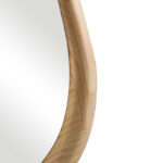 Καθρέπτης οβάλ Baloa pakoworld mdf σε φυσική απόχρωση 44x4x80εκ - Image 5
