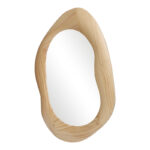 Καθρέπτης οβάλ Enola pakoworld mdf σε φυσική απόχρωση 54x2.5x80εκ - Image 3