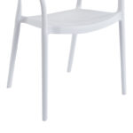 Πολυθρόνα Ankara pakoworld στοιβαζόμενη pp-pe rattan σε λευκή-φυσική απόχρωση 54x55.5x77εκ - Image 7