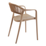 Πολυθρόνα Ankara pakoworld στοιβαζόμενη pp-pe rattan σε μόκα-φυσική απόχρωση 54x55.5x77εκ - Image 2