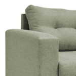 Γωνιακός καναπές αναστρέψιμος Maneli pakoworld ύφασμα γκρι-μπεζ 196x138/77x82εκ - Image 7