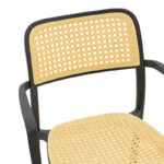 Πολυθρόνα Westley pakoworld pp φυσικό-μαύρο 58x47x81εκ - Image 6