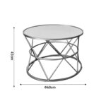 Tραπέζια σαλονιού Pelosif Inart χρυσό σετ 2τεμ μέταλλο - Image 6