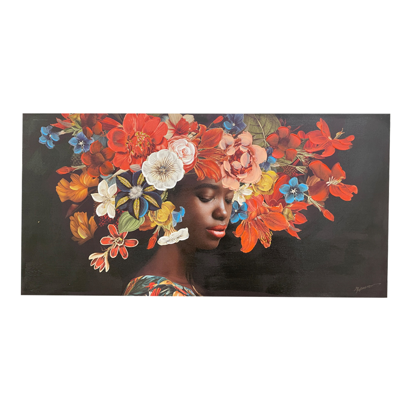 301-000006 Πίνακας σε καμβά Trady Inart 120x3x60εκ