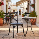 Καρέκλα Crossie pakoworld στοιβαζόμενη pp σε μαύρη απόχρωση 38x46.5x82εκ - Image 2