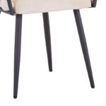 Πολυθρόνα Vivian pakoworld μπεζ βελούδο-πόδι μαύρο μέταλλο 61x55x80εκ - Image 6