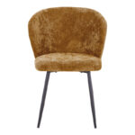 Καρέκλα Karg pakoworld camel ύφασμα-πόδι μαύρο μέταλλο 57x62x80εκ - Image 4