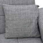 Καναπές-κρεβάτι με αποθηκευτικό χώρο τριθέσιος Modesto pakoworld γκρι ύφασμα 215x85x80εκ - Image 6