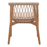 Πολυθρόνα Abby pakoworld σκελετός από teak ξύλο σε φυσική απόχρωση και κρεμ μαξιλάρι 60x58x78εκ - Image 6