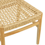 Καρέκλα Tuga pakoworld σκελετός teak ξύλο-pe σχοινί σε φυσική απόχρωση 50x58x86εκ - Image 8