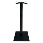 Βάση τραπεζιού Bar Cabanol pakoworld μεταλλική σε μαύρη απόχρωση 45x45x108εκ