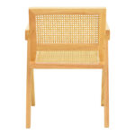 Πολυθρόνα Winslow pakoworld rubberwood-rattan σε φυσική απόχρωση 51x54x80εκ - Image 6