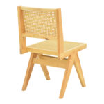 Καρέκλα Winslow pakoworld rubberwood-rattan σε φυσική απόχρωση 46x58x80εκ - Image 3