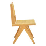 Καρέκλα Winslow pakoworld rubberwood-rattan σε φυσική απόχρωση 46x58x80εκ - Image 4