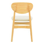 Καρέκλα Cardith pakoworld rubberwood-plywood σε φυσική απόχρωση-ύφασμα γκρι-μπεζ 48x51x78εκ - Image 6