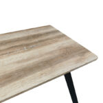 Τραπέζι Squaro pakoworld sonoma mdf με μαύρα μεταλλικά πόδια 120x70x75εκ - Image 3