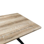 Τραπέζι Ezali pakoworld sonoma mdf με μαύρα μεταλλικά πόδια 140x80x75εκ - Image 4