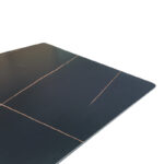 Τραπέζι Mapele pakoworld μαύρη όψη μαρμάρου με μαύρα μεταλλικά πόδια 180x90x75εκ - Image 4