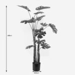 Διακοσμητικό φυτό σε γλάστρα Deliciosa I Inart πράσινο Φ90x160εκ - Image 4