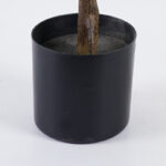 Διακοσμητικό φυτό σε γλάστρα Ficus Lyrata Inart πράσινο Φ70x130εκ - Image 3