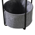 Βοηθητικό τραπέζι Fredami pakoworld μαύρο μαρμάρου Φ40x50εκ - Image 4