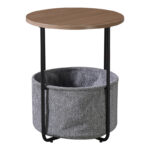 Βοηθητικό τραπέζι Fredami pakoworld sonoma Φ40x50εκ - Image 2