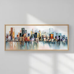 Πίνακας Teria pakoworld με ψηφιακή εκτύπωση και πλαίσιο 70x2x33εκ