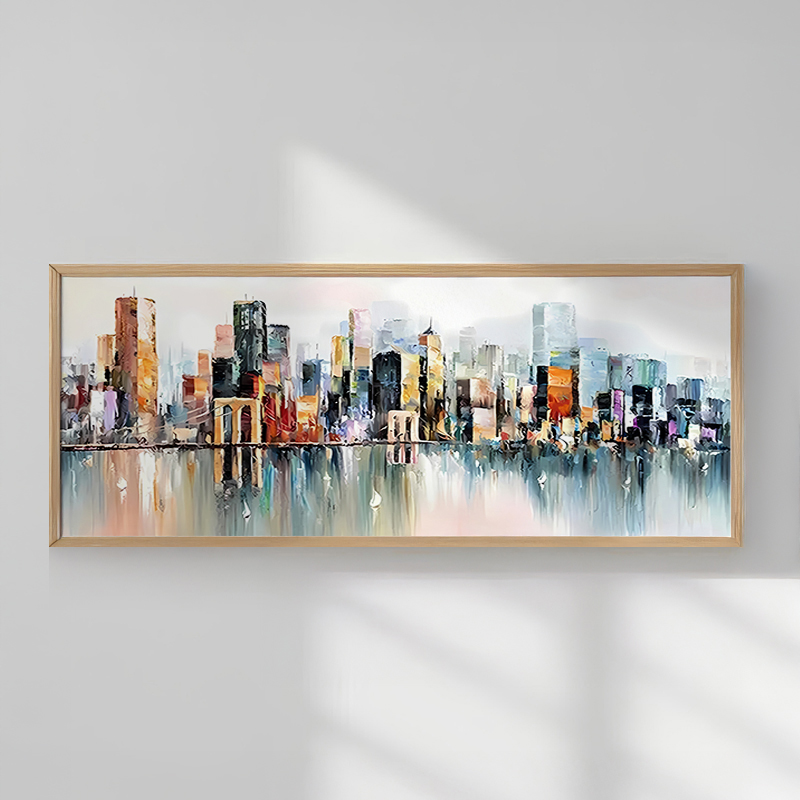 409-000108 Πίνακας Teria pakoworld με ψηφιακή εκτύπωση και πλαίσιο 70x2x33εκ