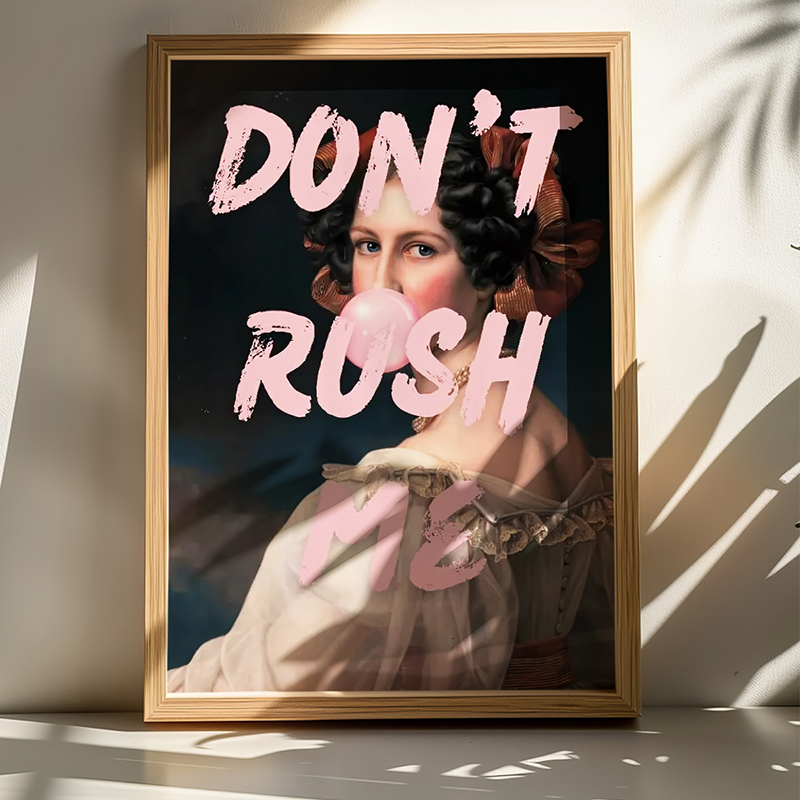 409-000119 Πίνακας Rushea pakoworld με ψηφιακή εκτύπωση και πλαίσιο 50x2x70εκ