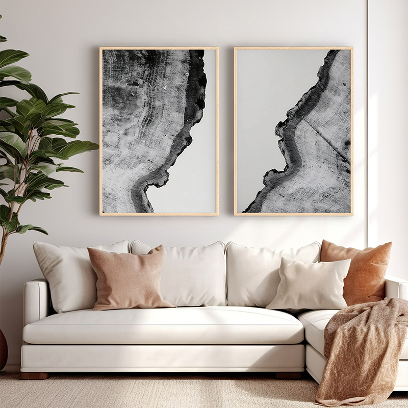 409-000144 Πίνακας Nepen pakoworld δίπτυχος με ψηφιακή εκτύπωση και πλαίσιο 33x1.5x48εκ