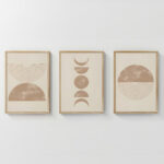 Πίνακας Kriky pakoworld τρίπτυχος με ψηφιακή εκτύπωση και πλαίσιο 33x1.5x48εκ