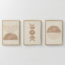 Πίνακας Kriky pakoworld τρίπτυχος με ψηφιακή εκτύπωση και πλαίσιο 33x1.5x48εκ